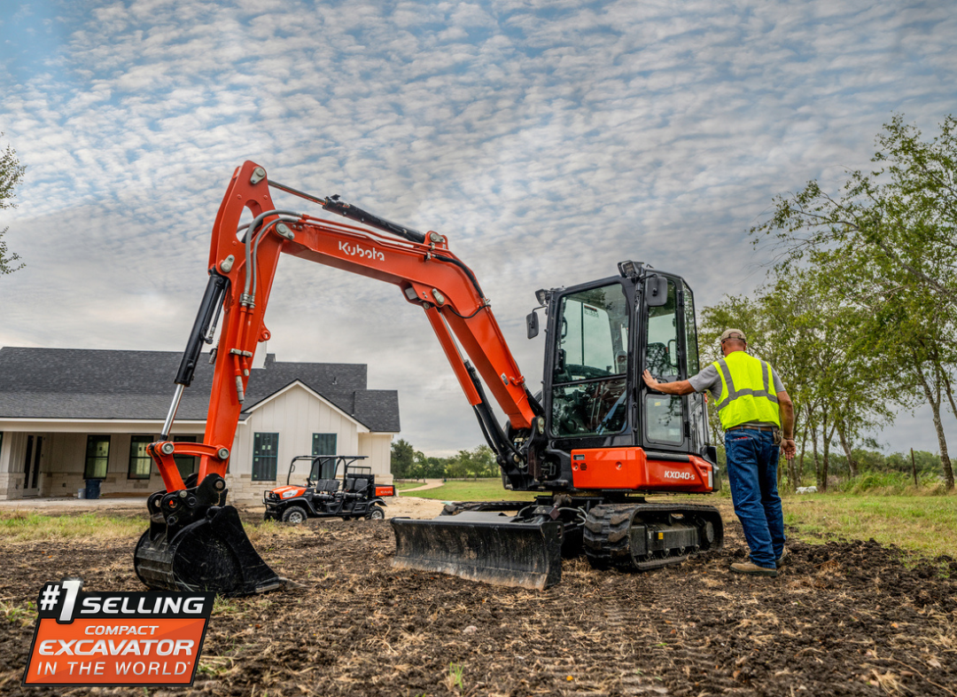 KUBOTA KX040-5 Excavator w/ 24" Bucket