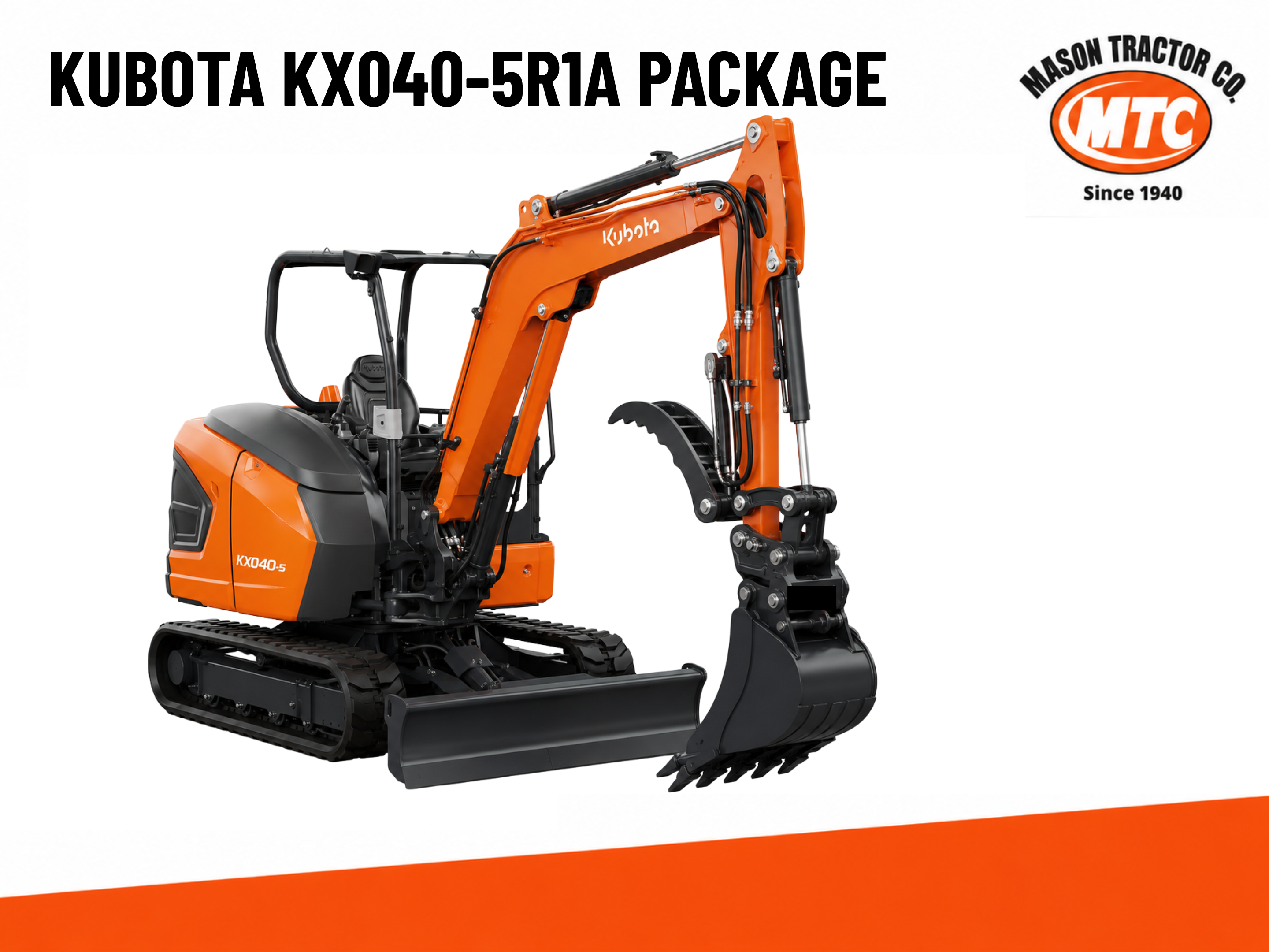 Kubota KX040-5R1A Package