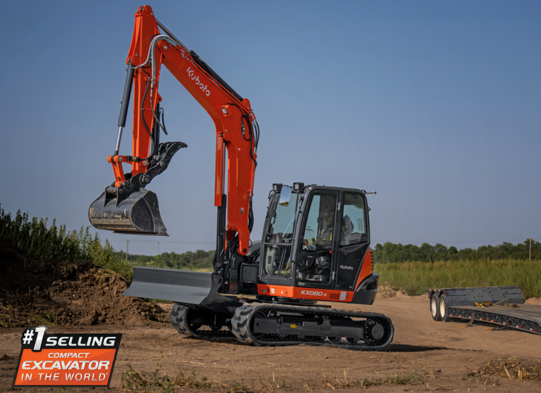 KUBOTA KX080-5 Excavator w/ 36" Bucket