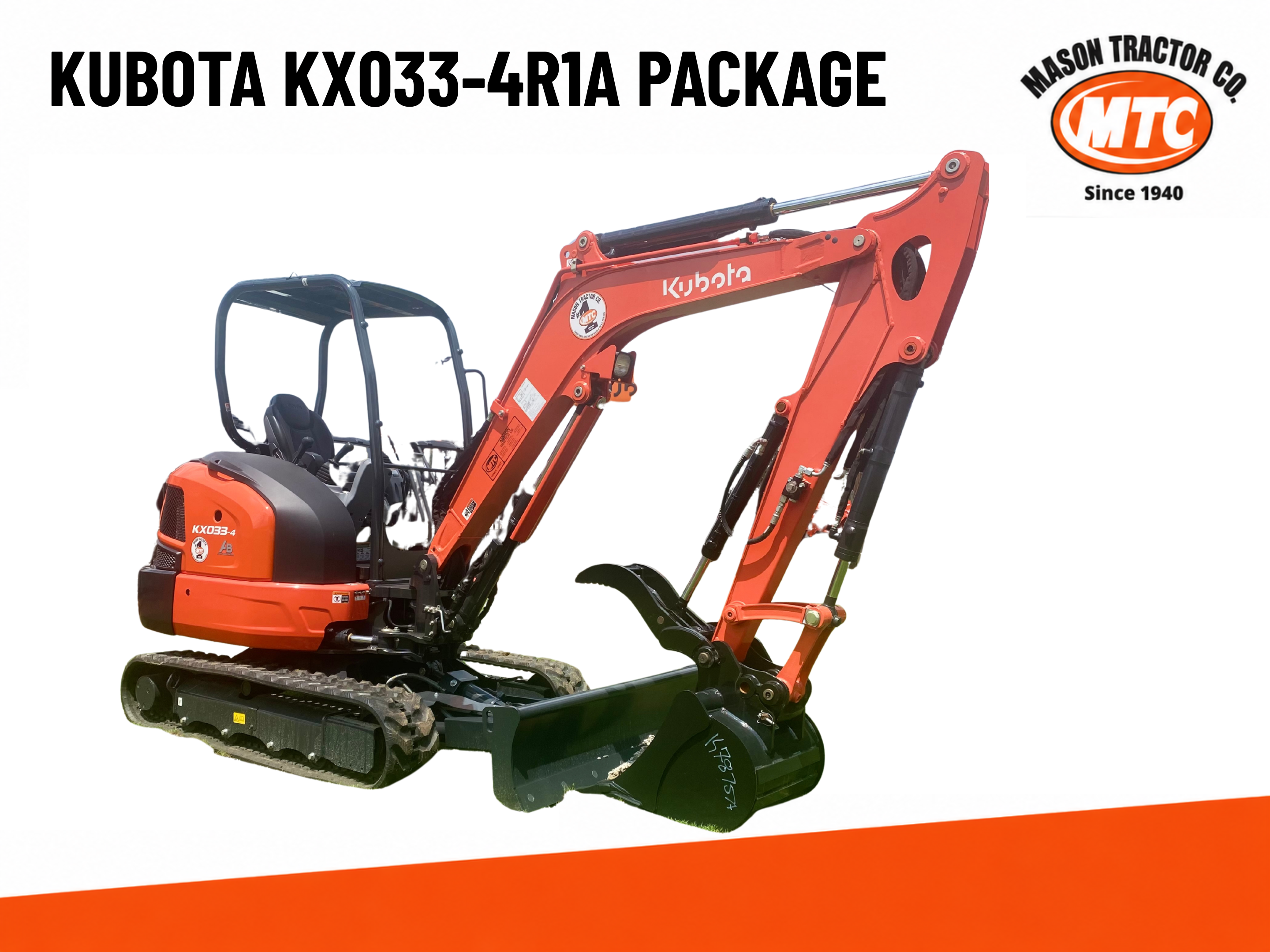 Kubota KX033-4R1A Package