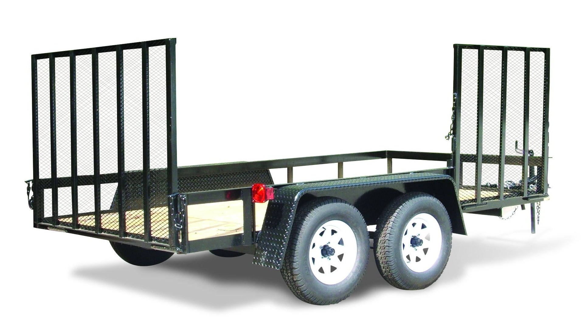 HOOPER 6'6" X 16' LANDSCAPE TRAILER (REAR AND SIDE GATE)