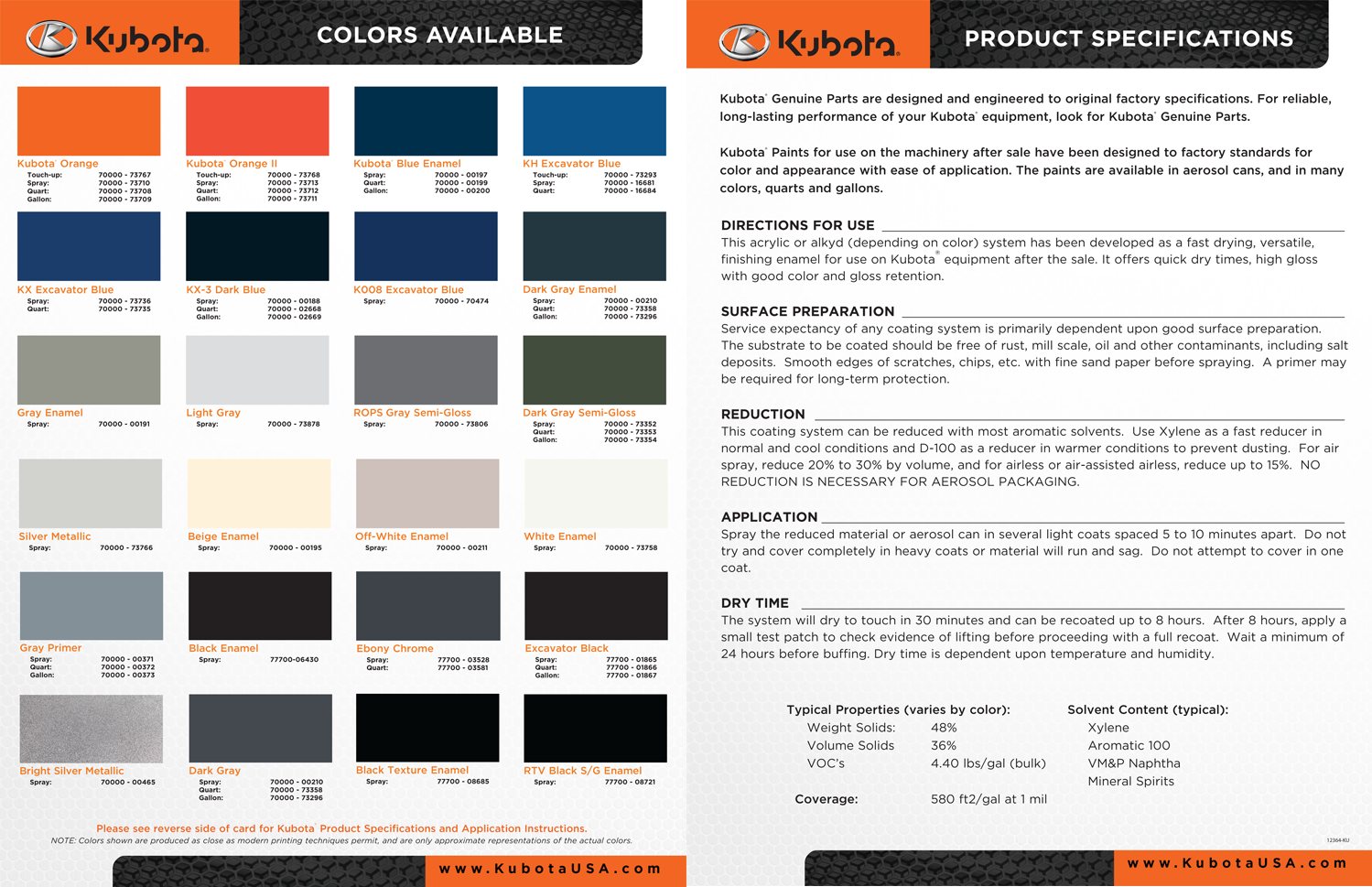 Kubota Orange Ral Code